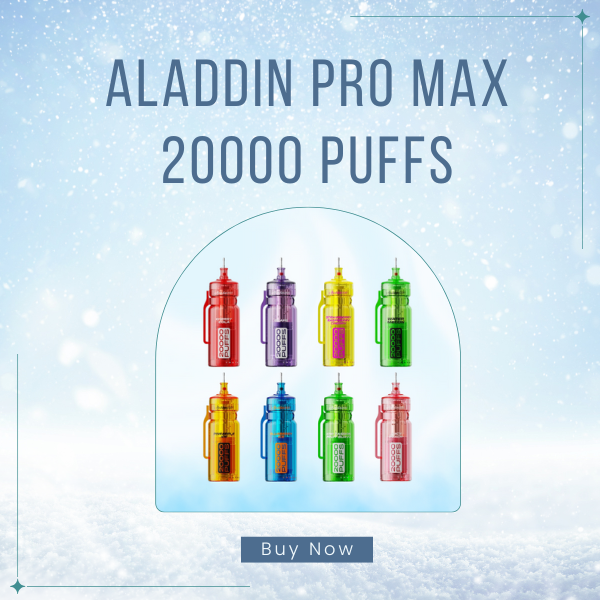 Aladdin Pro Max 20000 Puffs Disposable Vape Front HD Screen View