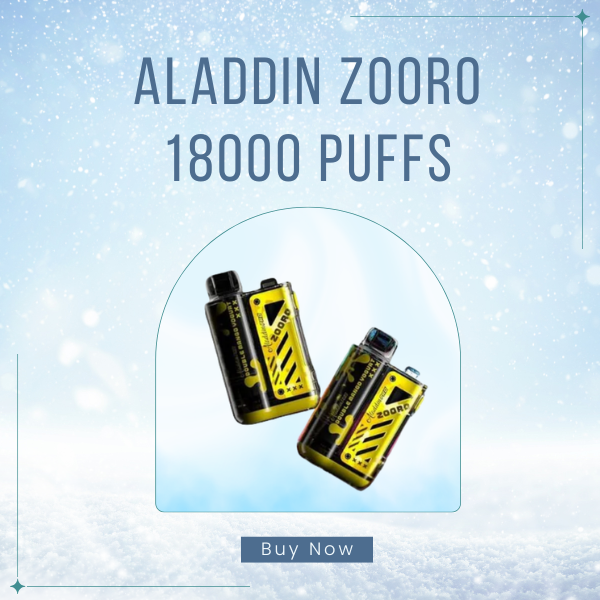 Aladdin Zooro 18000 Puffs Disposable Vape Front HD Screen View