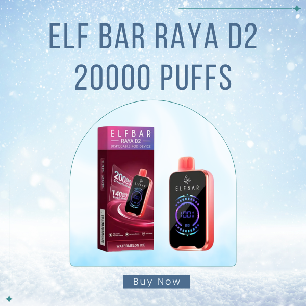 Elf Bar Raya D2 20000 Puffs Ultra-HD Smart Screen Interface