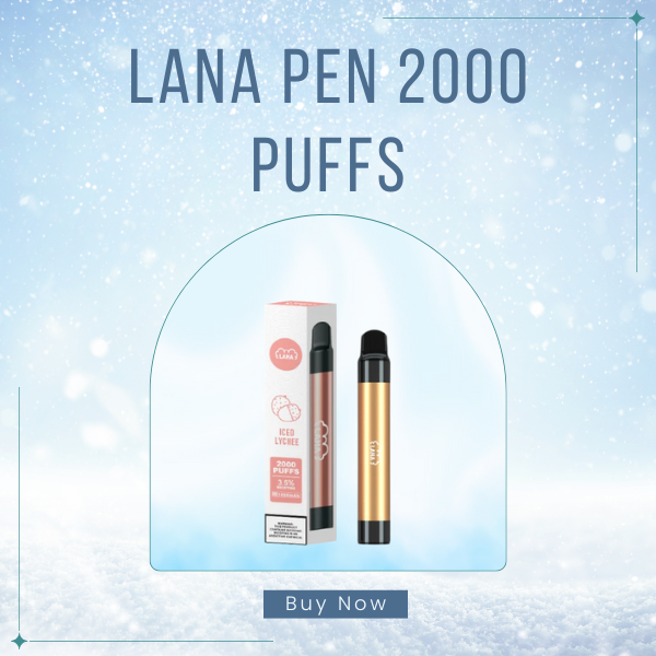 LANA Pen 2000 Puffs Disposable Vape Slim Professional Design
