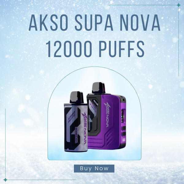 Akso Supa Nova 12000 Puffs Disposable Vape Front View