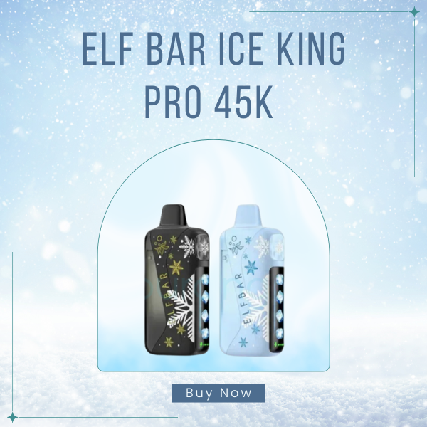 Elf Bar Ice King Pro 45k Disposable Vape device front view