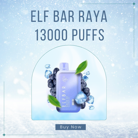 Elf Bar Raya 13000 Puffs Disposable Vape Digital Screen View