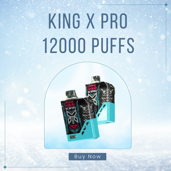 King X Pro 12000 Puffs Disposable Vape with HD Smart Screen