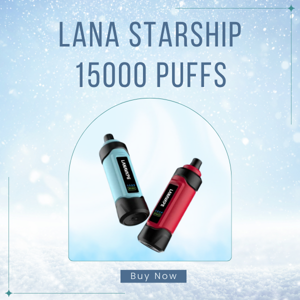 LANA Starship 15000 Puffs Disposable Vape Futuristic Design View