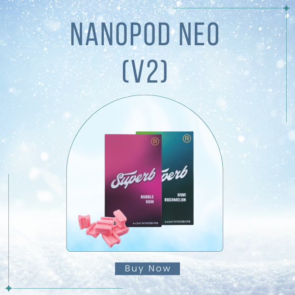 NanoPOD Neo V2 replacement flavor cartridges 4-pack - 2ml capacity 5 percent nicotine salt