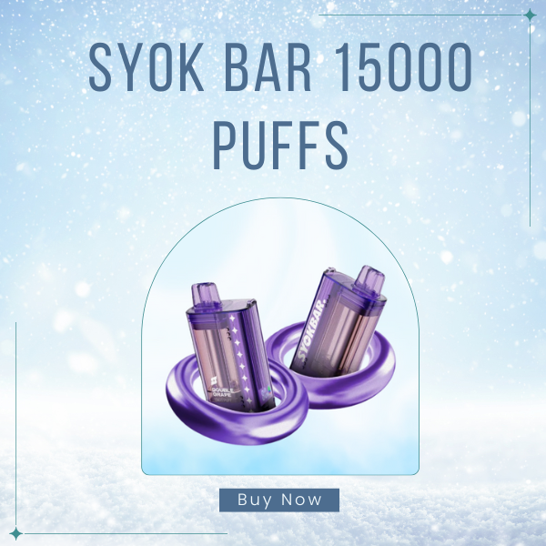 Syok Bar 15000 Puffs Disposable Vape with Smart LED Screen