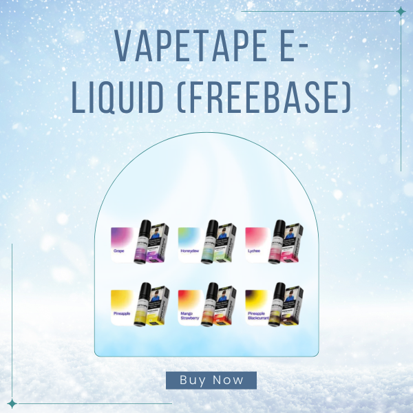Vapetape Freebase E-Liquid 15ml bottle by ASDF showing premium vape juice flavors