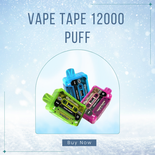 Vape Tape 12000 Puffs Disposable Vape Retro Cassette Look